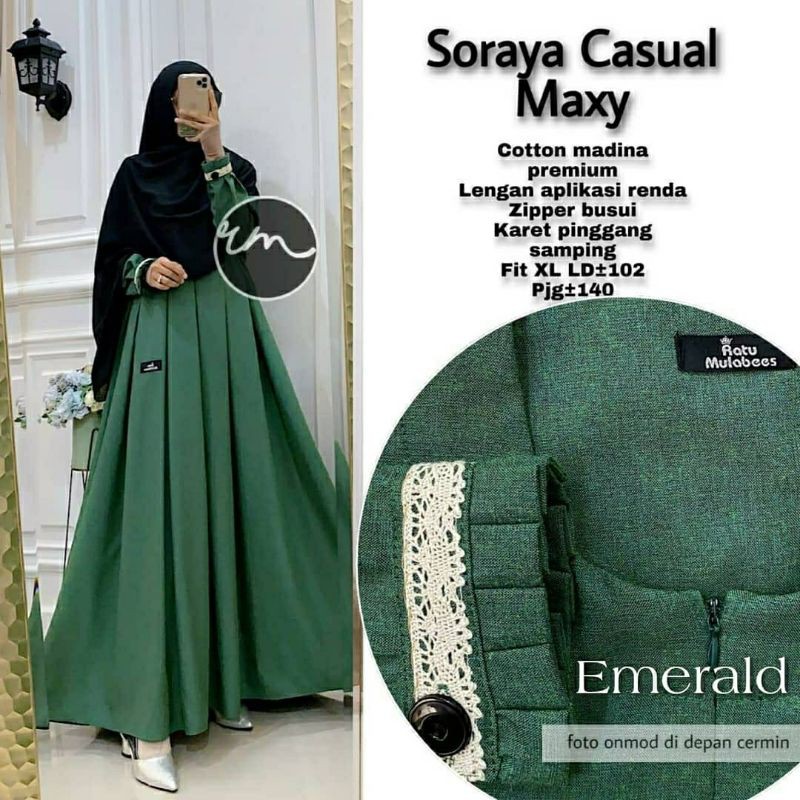 GAMIS REMAJA SORAYA CASUAL MAXY ORI BRAND RATU