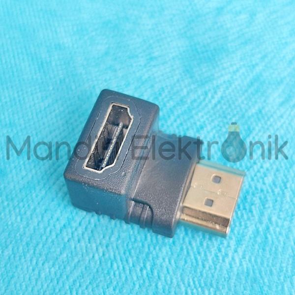 Converter HDMI Male to HDMI Female - Konektor HDMI Male to HDMI Female 90 Derajat - Adaptor HDMI Male to Female model L