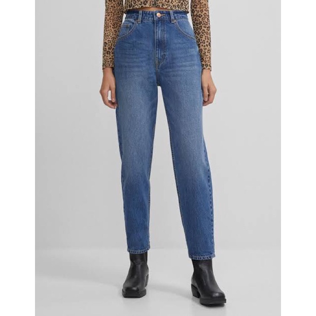 Bershka Mom Denim Jeans HIGHWAIST