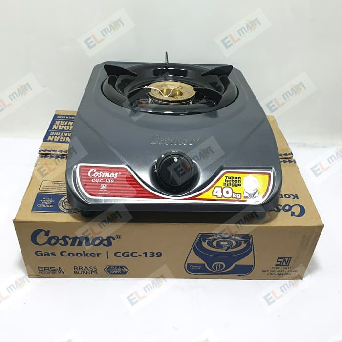 kompor gas 1 tungku Cosmos CGC-139 / CGC139 / Gas stove 1 burner SNI