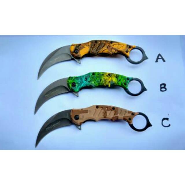 PISAU LIPAT SANGKUR KARAMBIT FOX KNIFE MANIAGO FA33