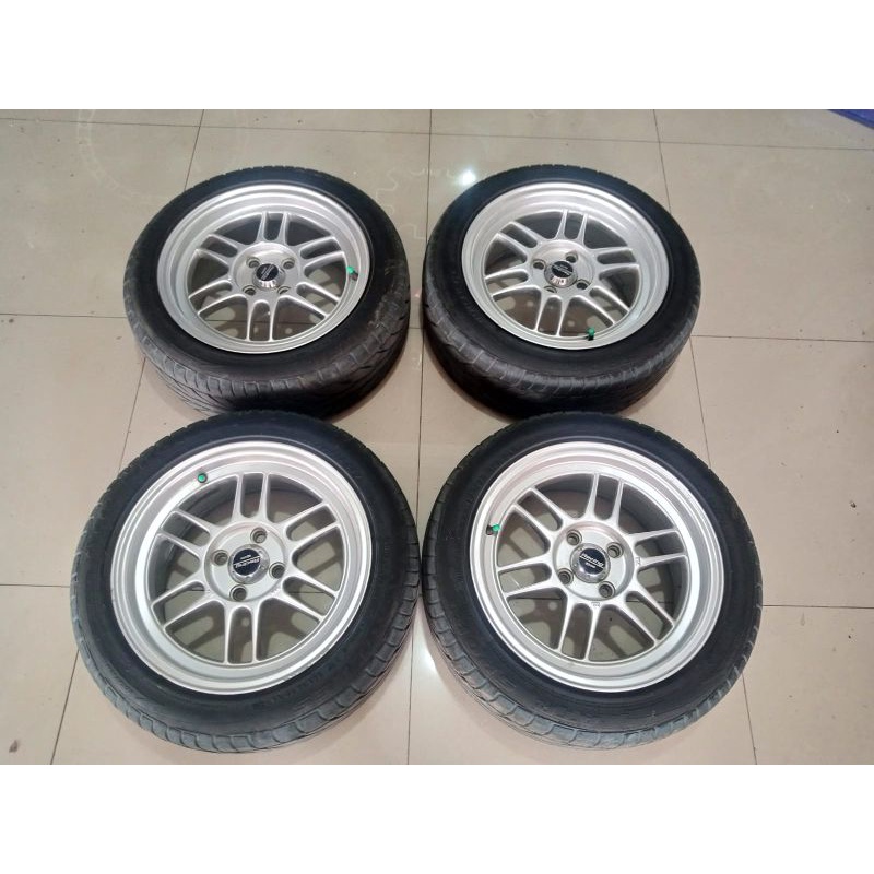 velg mobil murah bekas ring 15 lubang 4 ban achilles 185 55 r15 thn 2019 buat brio ayla agya calya s