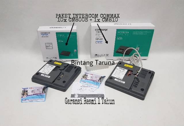 Intercom Commax CM810 dan CM-800S Paket Intercom 1X CM810 + 10X CM800S