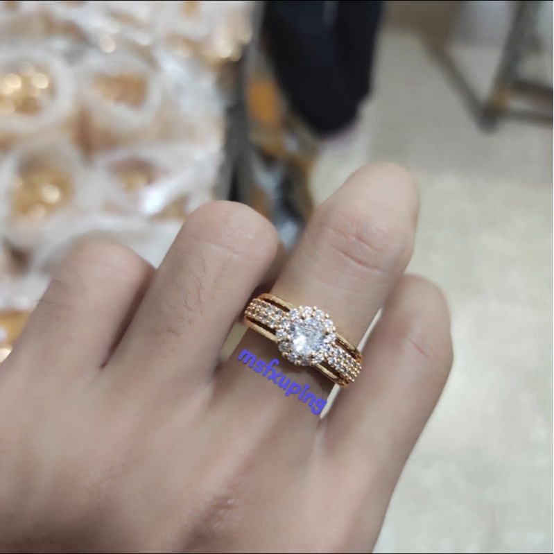 cincin dewasa perhiasan xuping fashion mewah