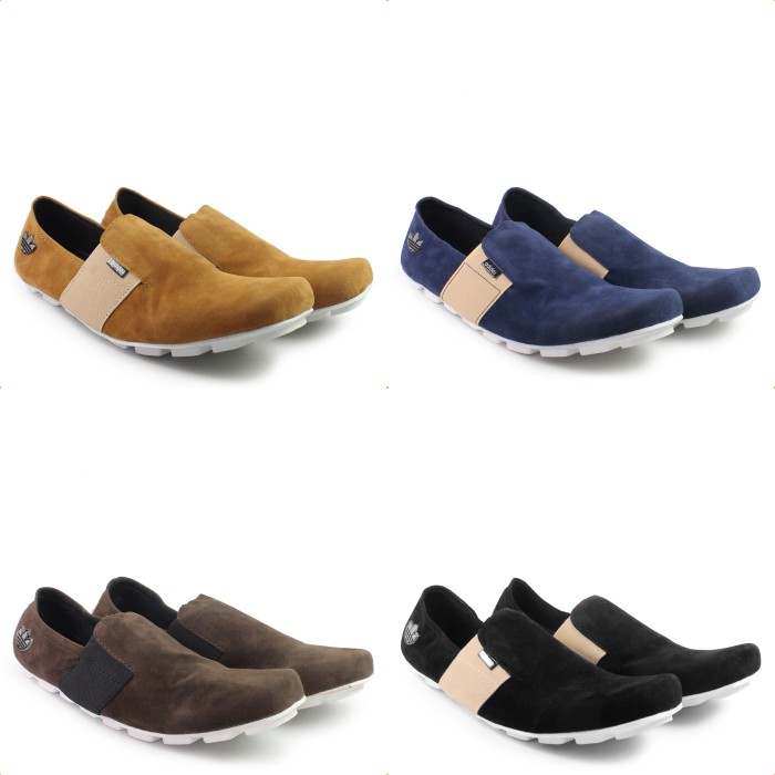 HOT PROMO!!Sepatu Pria Mocasin Suede Slop Adidas Asensio Formal Kasual Kerja Santai