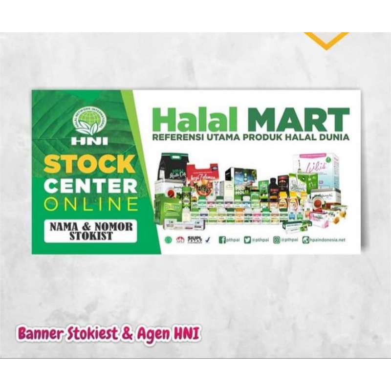 banner stokis / spanduk stokis hni hpai