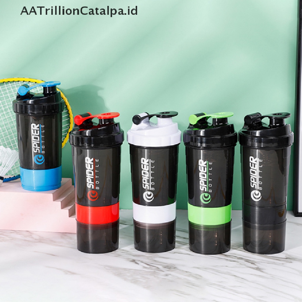 Aatrillioncatalpa Botol Minum 3 Lapis Kapasitas Besar Bahan Plastik Untuk Protein Shake