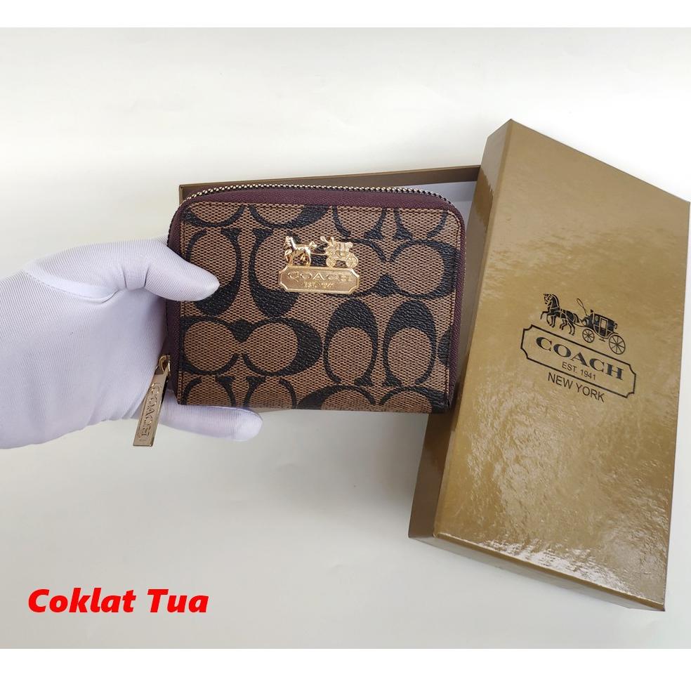 [KODE 4819] Dompet Coach Mini Import Free Box / Dompet Kartu Coach