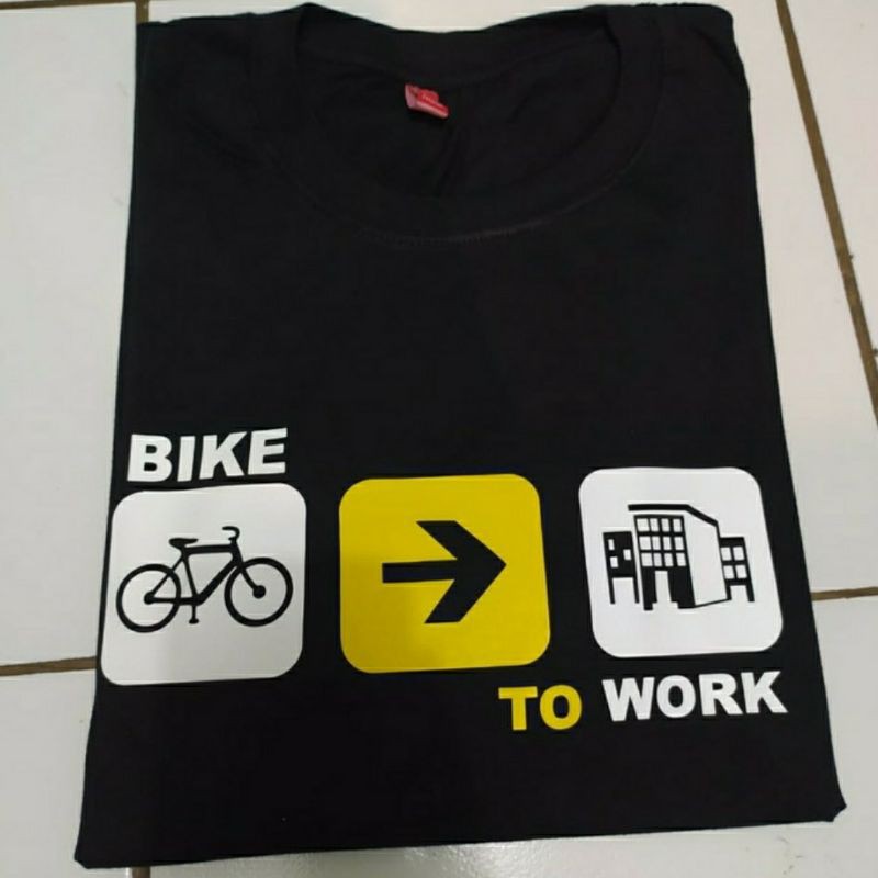 KAOS SEPEDA BIKE TO WORK BAJU SEPEDA BIKE TO WORK LENGAN PENDEK