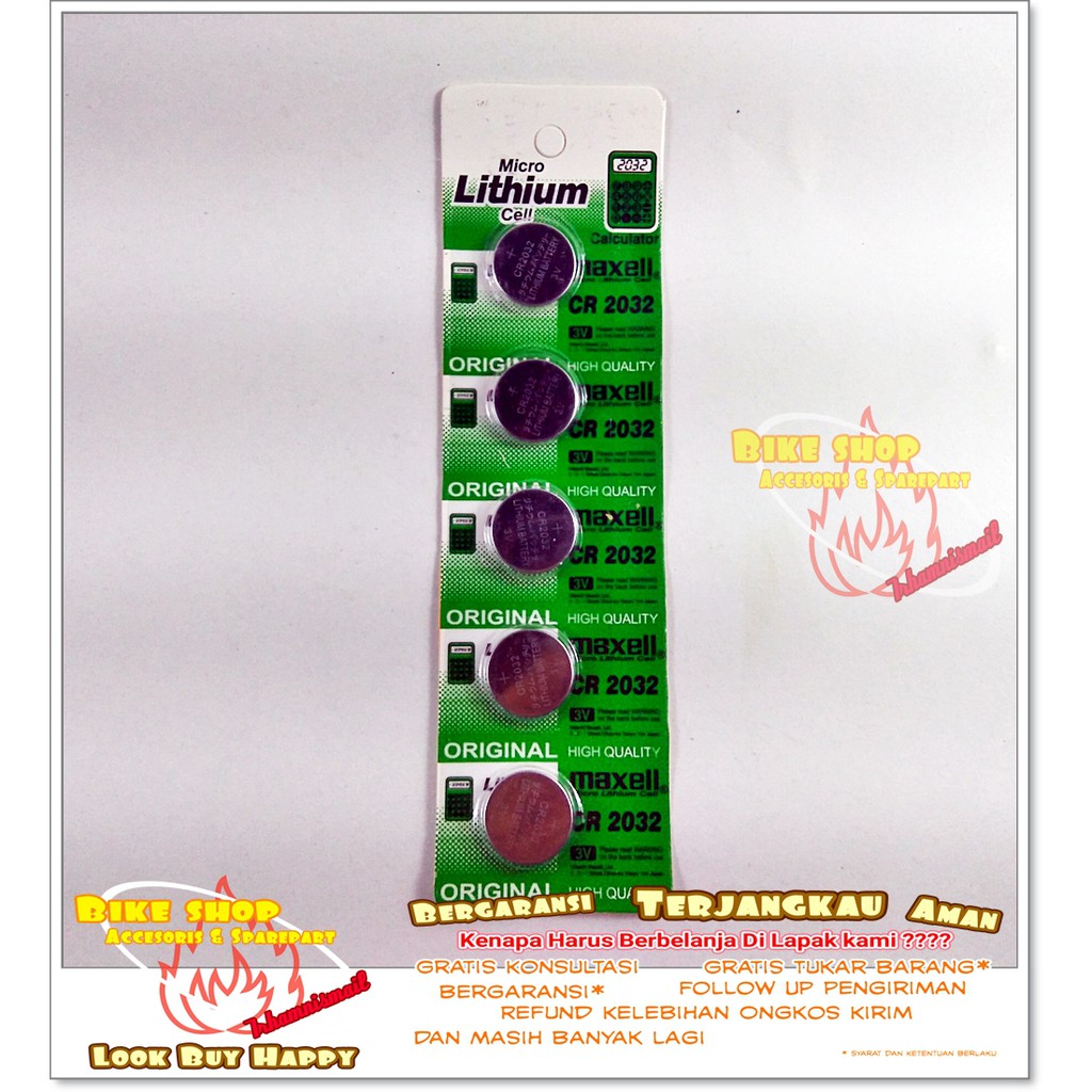 Batu Batery Spedometer Cr2032 Remote Mobil Cmos Komputer Jam Tangan Battery Batre