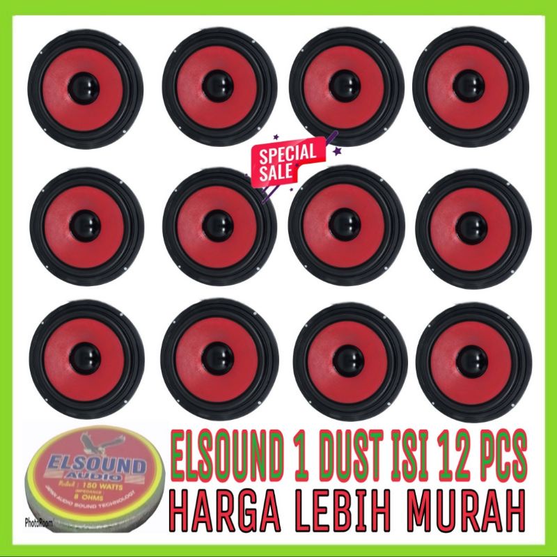 SALE.!!! ELSOUND Merah 8 INCH 1 Dust 12 pcs ( 12 Buah ) Grosir..!!!