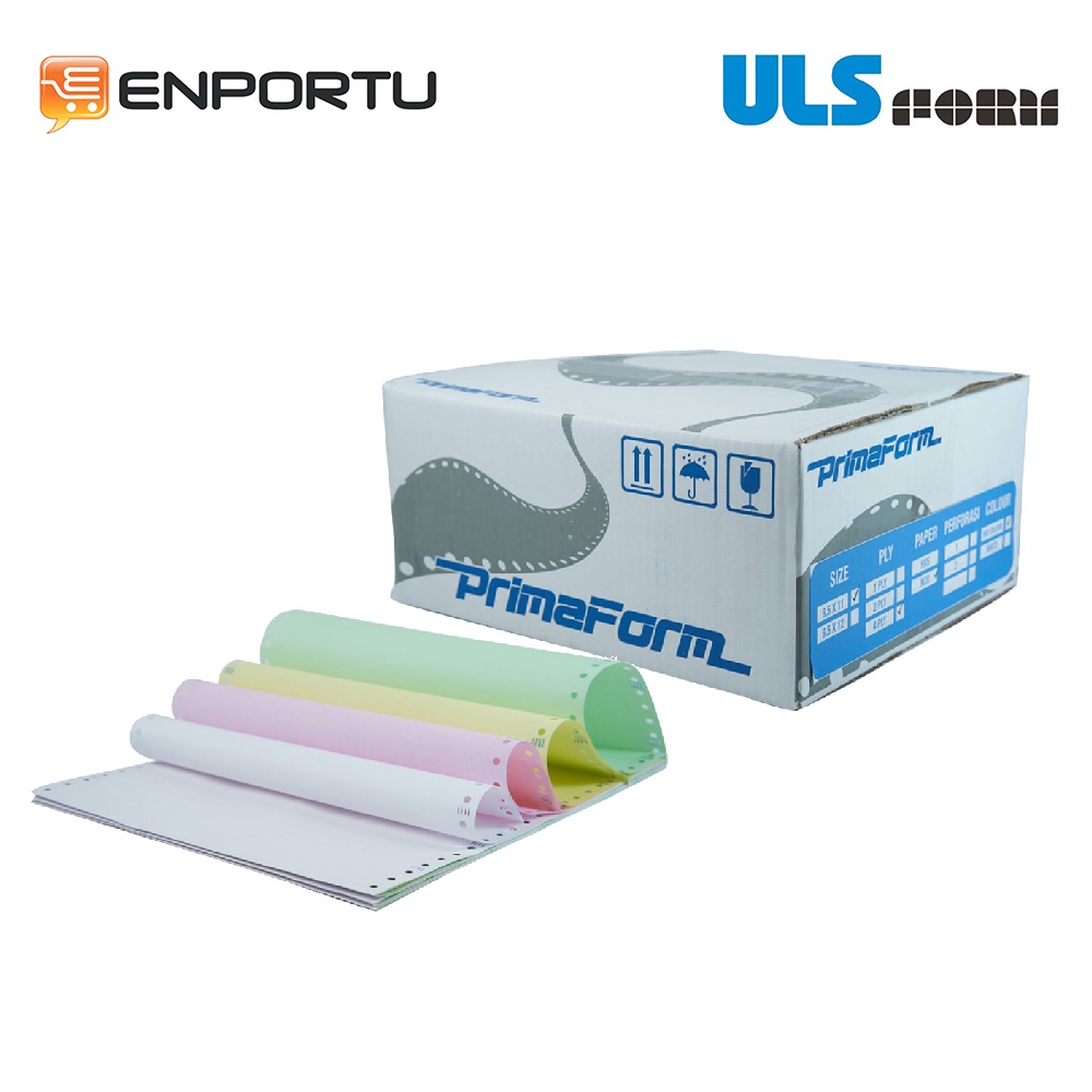 

Prima Kertas Continuous Form 9.5 x 11 NCR - 4ply