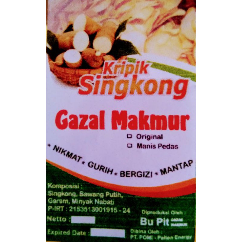 

KRIPIK SINGKONG PRODUK ASLI HOME MADE