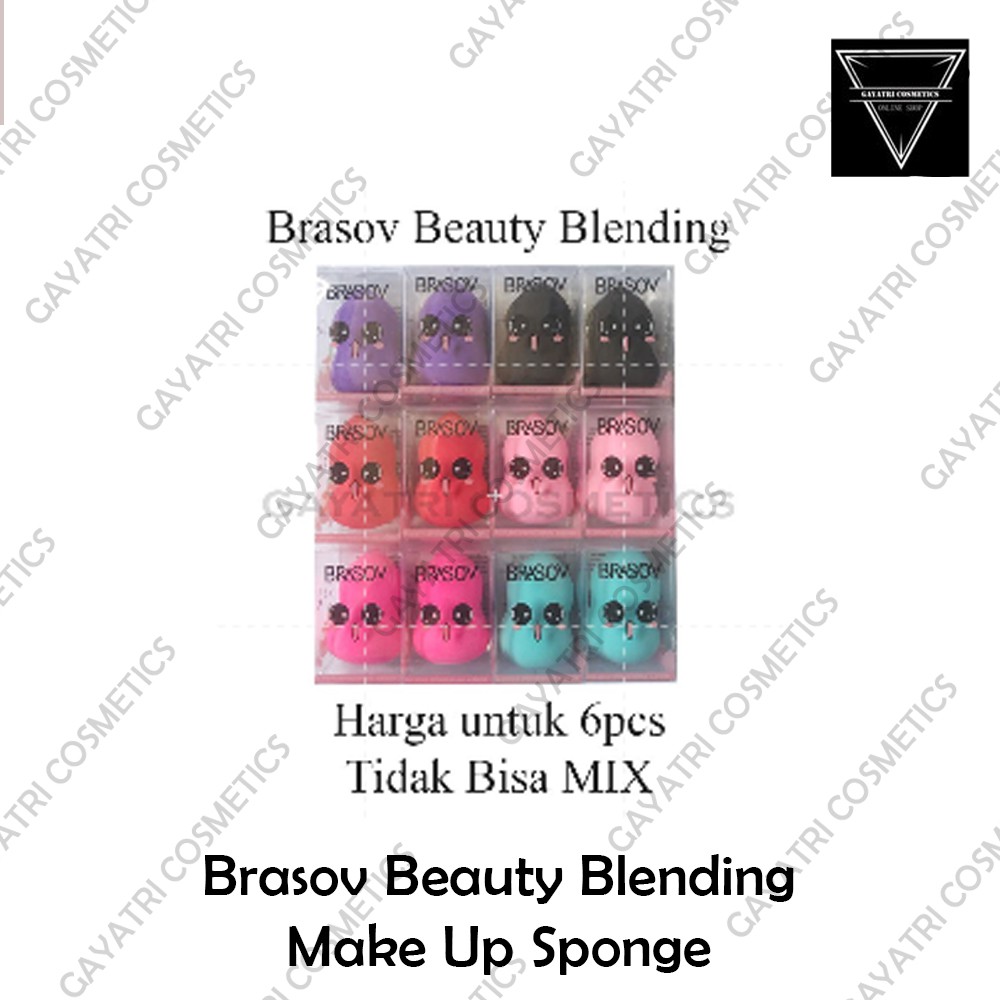 Brasov Beauty Blending Make Up Sponge isi 6 pcs