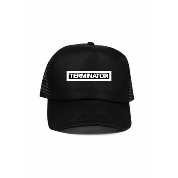 (COD) TERMURAH Topi Trucker Custom TERMINATOR Blok