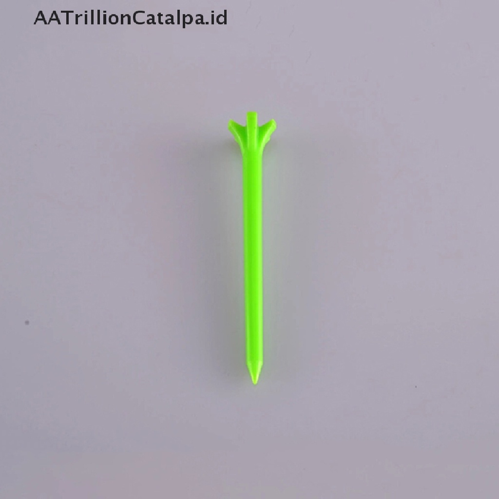 Aatrillioncatalpa 10pcs Tee Bola Golf Profesional Panjang 68mm Bahan Plastik Warna Acak