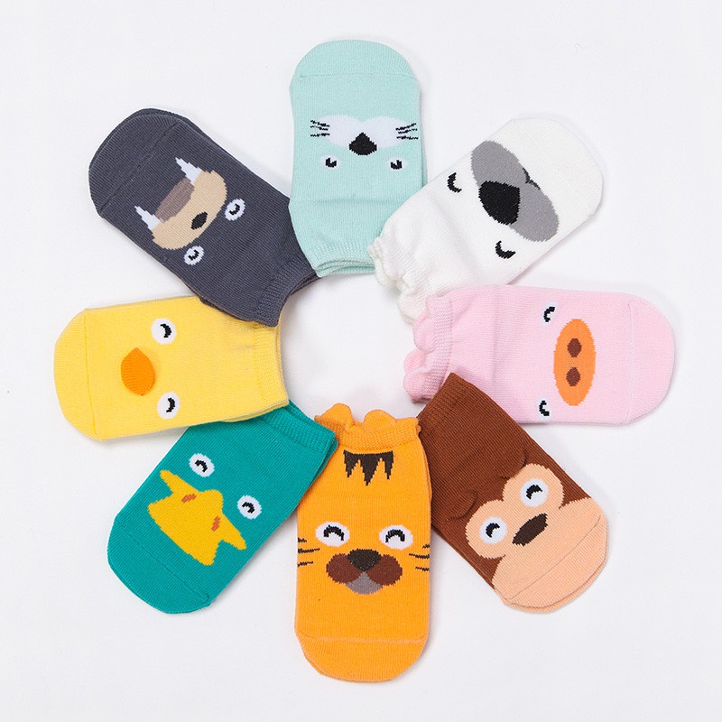 FYGALERYSURABAYA KS04 Kaos Kaki Bayi Motif Hewan Kaos Kaki Anak Karakter Kaoskaki Anti Slip Baby SocKS Animal