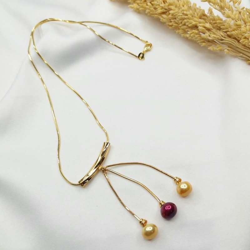 KALUNG PERHIASAN MUTIARA LOMBOK ASLI || Kalung wanita || Perhiasan murah || Aksesoris mutiara || Ber