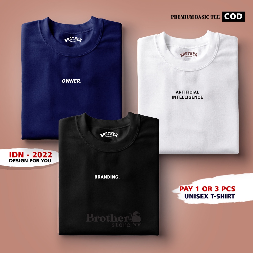 BUY 1 OR 3 PCS ( PROMO COD ) BROTHER STORE / Kaos Distro100% Catoon Combed 30s / ArticelOBA