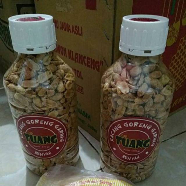 

Kacang Tuang (Kacang Goreng Garing Botol Besar)