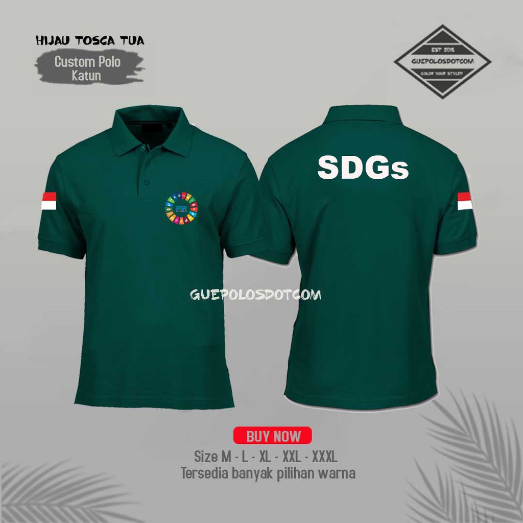 POLOSHIRT KEMENTERIAN DESA 02 - Kaos Polo SDGs Desa FREE NAMA DESA - BAJU POLO SDGs Panjang pendek