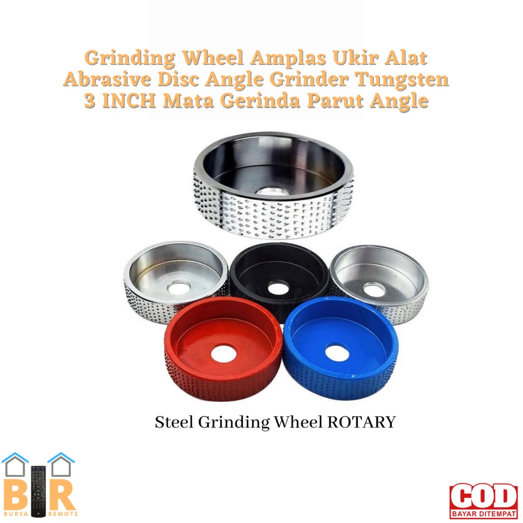 Amplas Ukir Alat Abrasive Disc Angle Grinder Tungsten 3 INCH Mata Gerinda Parut Angle / Grinding Wheel