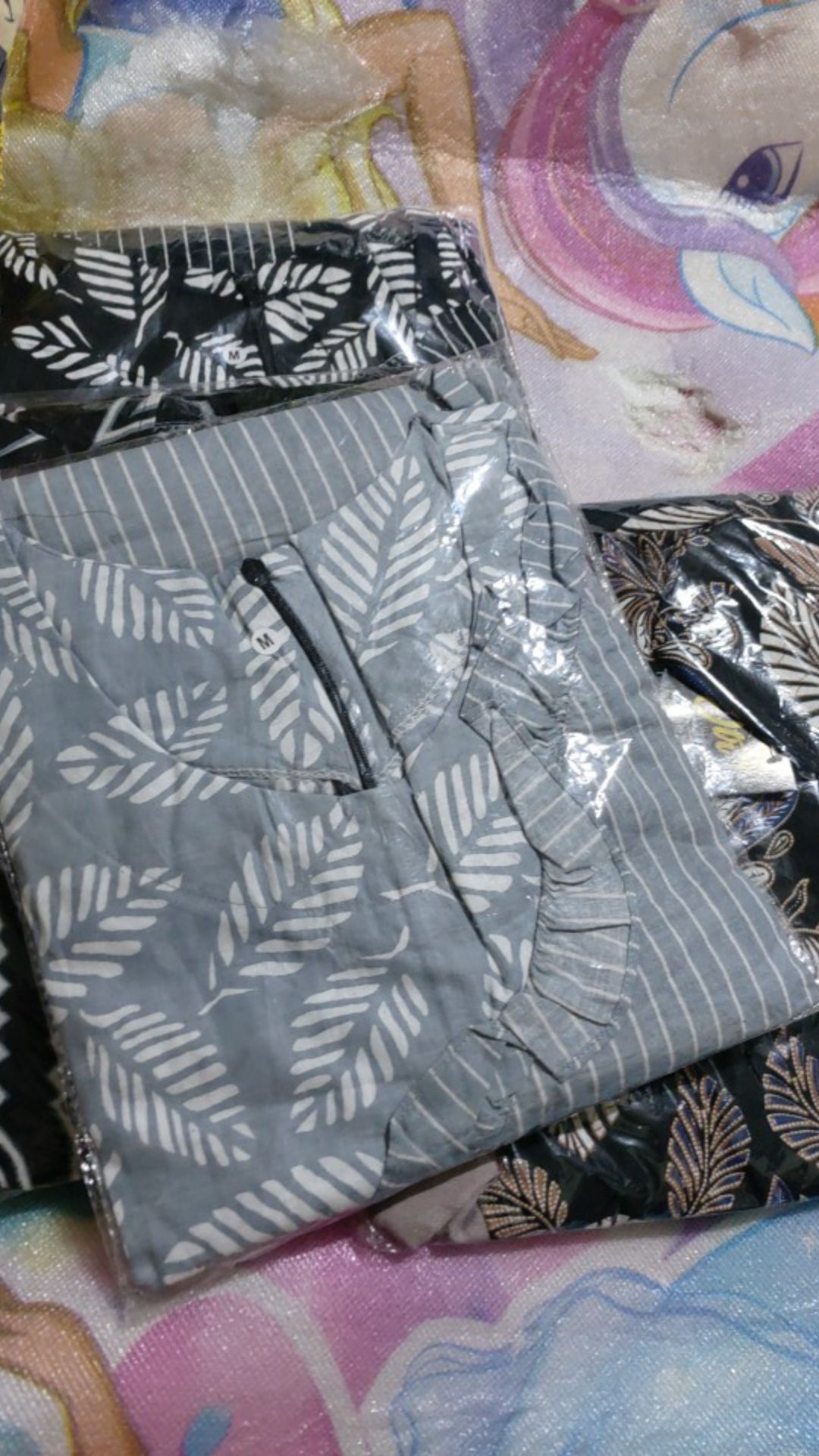 Tey-17 Batik Wanita Asj Sa Hrb026 Kenongo Kemeja Tosca Pendek