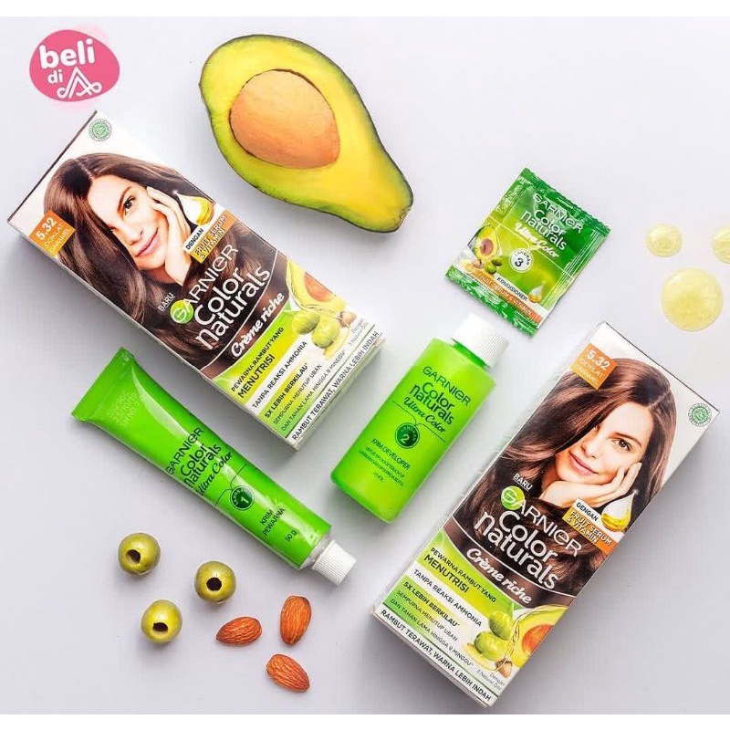 garnier semir rambut kotak