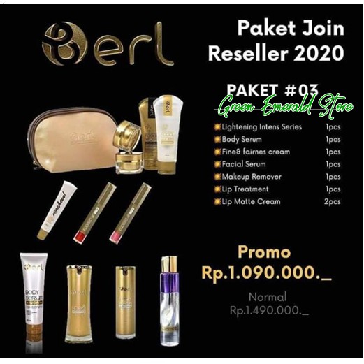 B erl JOIN RESELLER Paket 3 - Berl Cosmetics Hemat