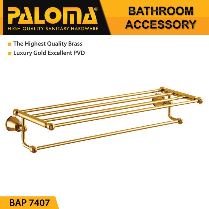 PALOMA BAP 7407 Rak Handuk Baju Gantungan Hanger Dinding Kamar Mandi