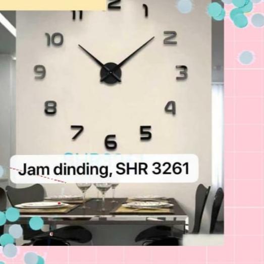 ➥ SHENAR (550GR)Jam Dinding Besar Raksasa Giant Wall Clock 80-130cm Diameter jam raksasa jam angka h