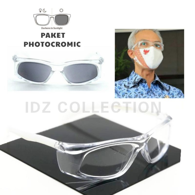frame kacamata APD 3014 kacamata safety pria wanita kacamata minus anti radiasi photochromic