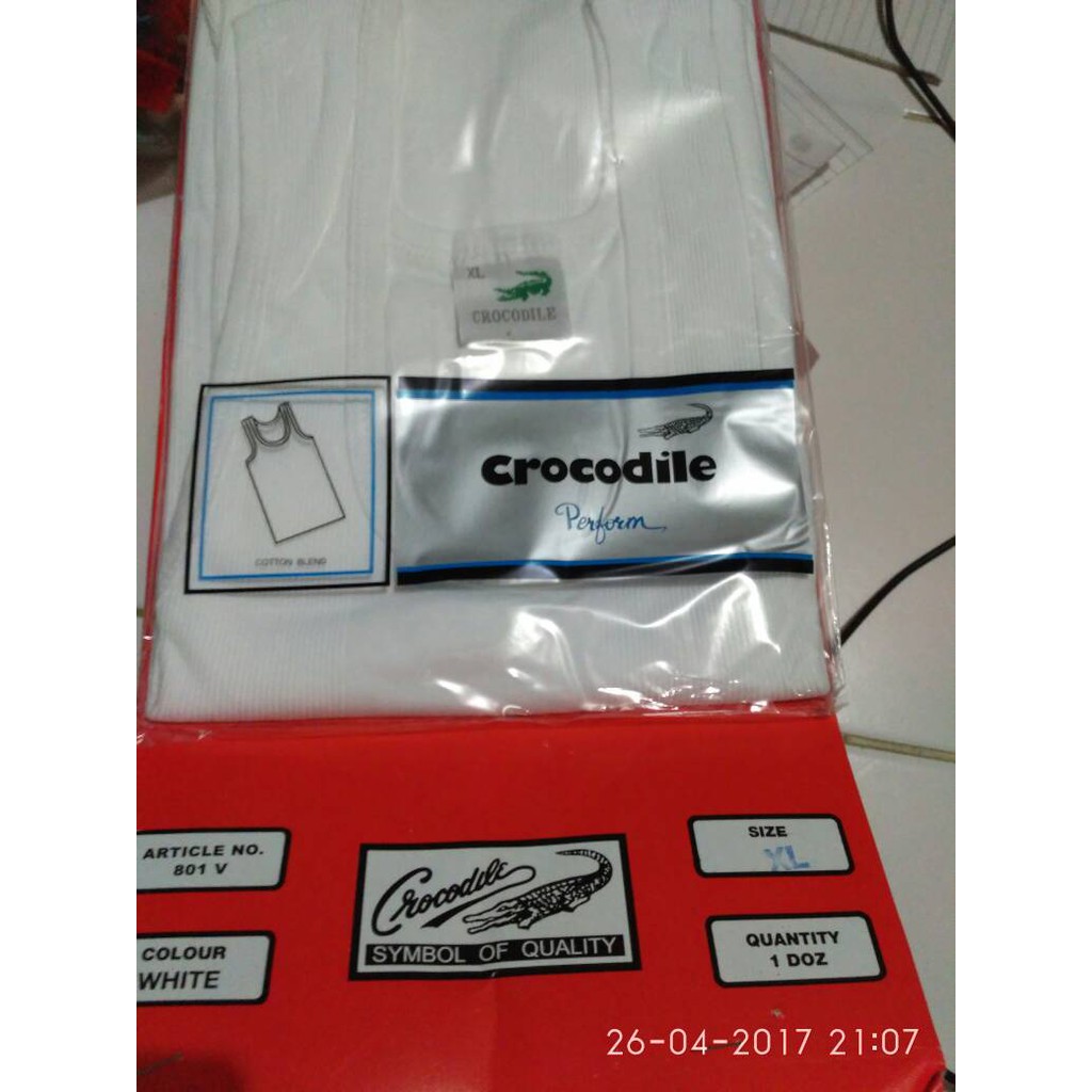 TERLARIS SINGLET PRIA CROCODILE 801 V SALUR KAOS DALAM PAKAIAN DALAM SINGLET