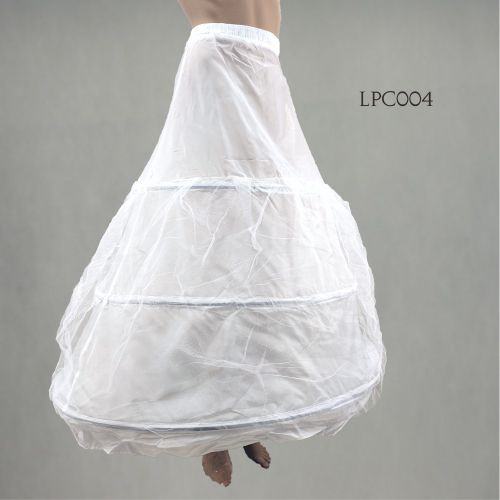 [PRODUK TERLARIS] ROK PENGEMBANG GAUN PENGANTIN PETTICOAT 3 RING PUTIH LPC003