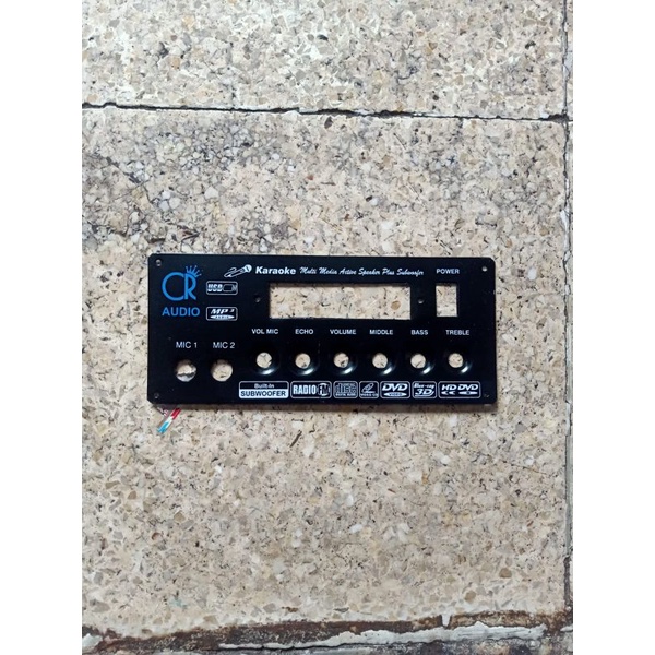 CR middle  panel speaker aktif 8 x 19 cm middle plat besi panel speaker aktif panel sub 8x19 tone co