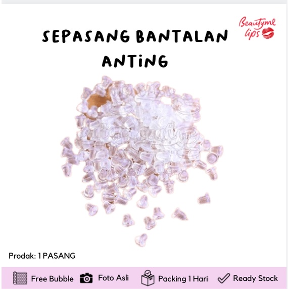 Sepasang Bantalan Anting - Tindik Karet - Sepasang (isi 2buah)