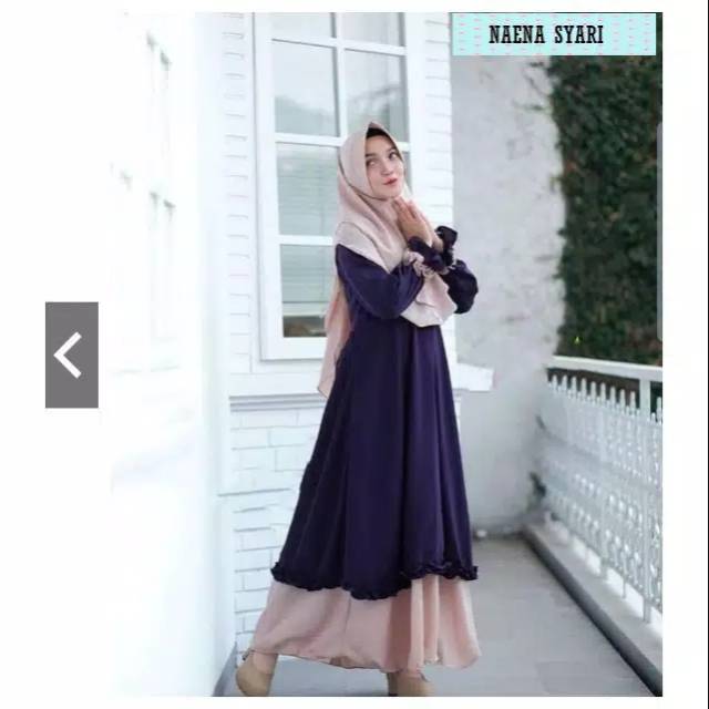 Naena syari baju gamis pakaian wanita syari fashion muslim