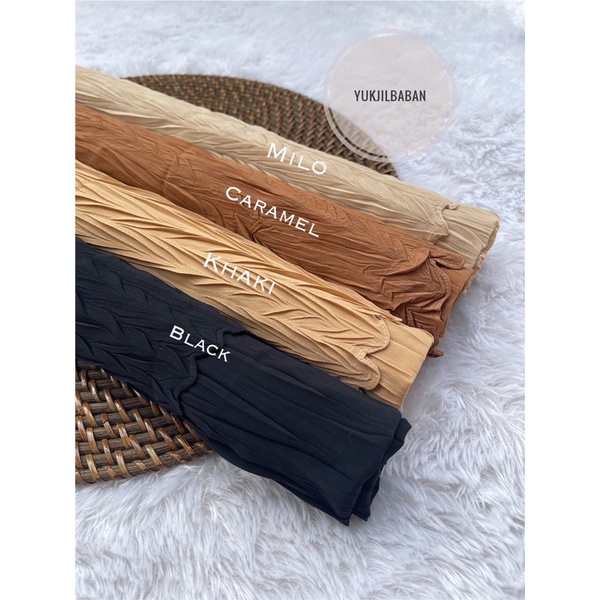 Pashmina Plisket Padi/Zigzag (Grosir Min 10pcs)-2