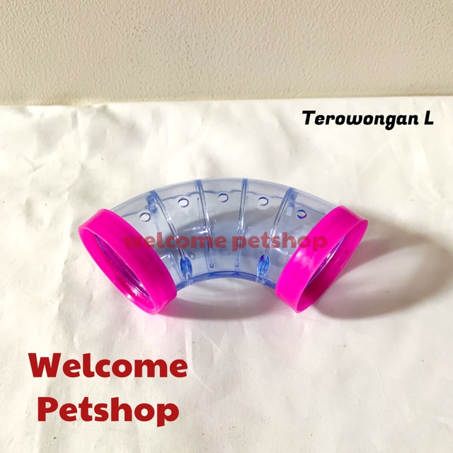 Terowongan L / Mainan Hamster / Aksesoris Kandang Hamster