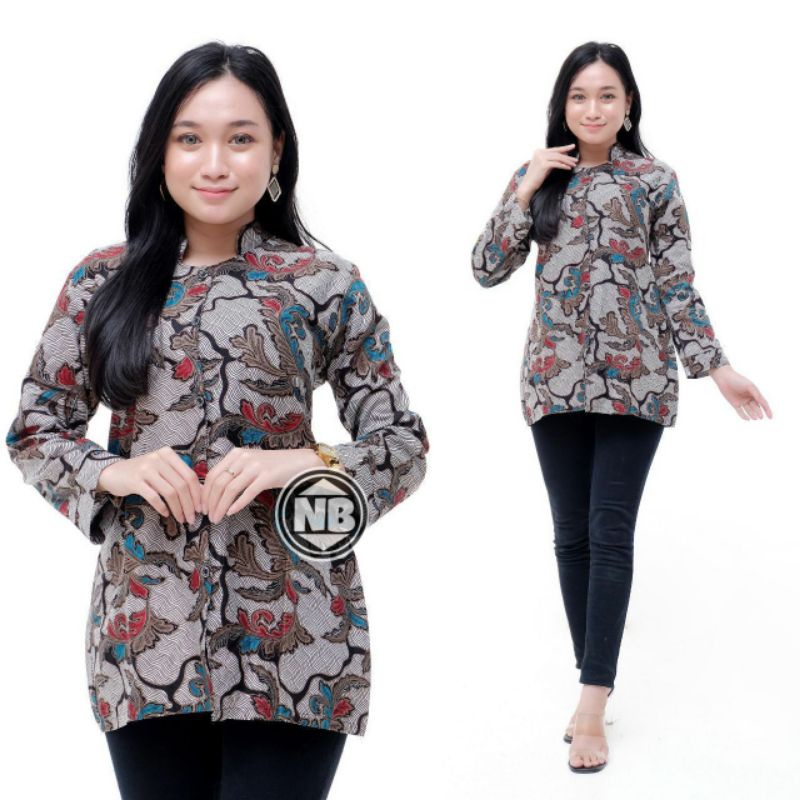 BAJU BATIK WANITA MODERN Atasan Batik Wanita Asli PEKALONGAN Size M L XL XXL