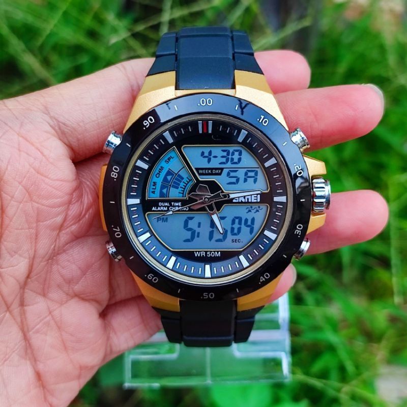 [Bisa COD] Jam Tangan SKMEI 1251 Full Black Original Anti Air