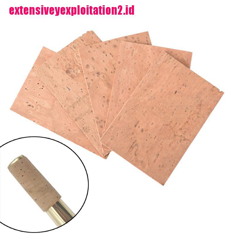 5pcs corks saxophone soprano / tenor / alto neck cork parts Ukuran 61x39 x 2mm