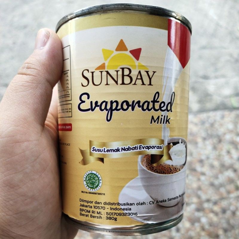 

SUNBAY EVAPORATED MILK (SUSU EVAPORASI) 380GR