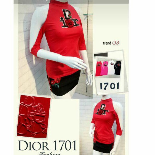 Atasan DIOR import wanita fit size S-M SUPER PREMIUM Good quality