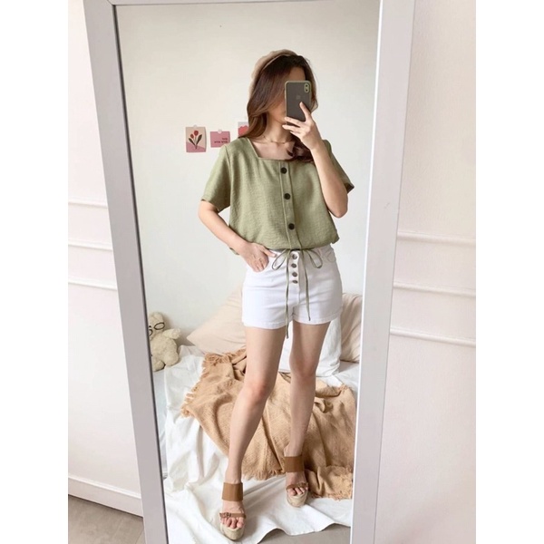 CLARIN TOP - BLOUSE KATUN BASIC ADEM IMLEK CNY NATAL CHRISTMAS EDITION