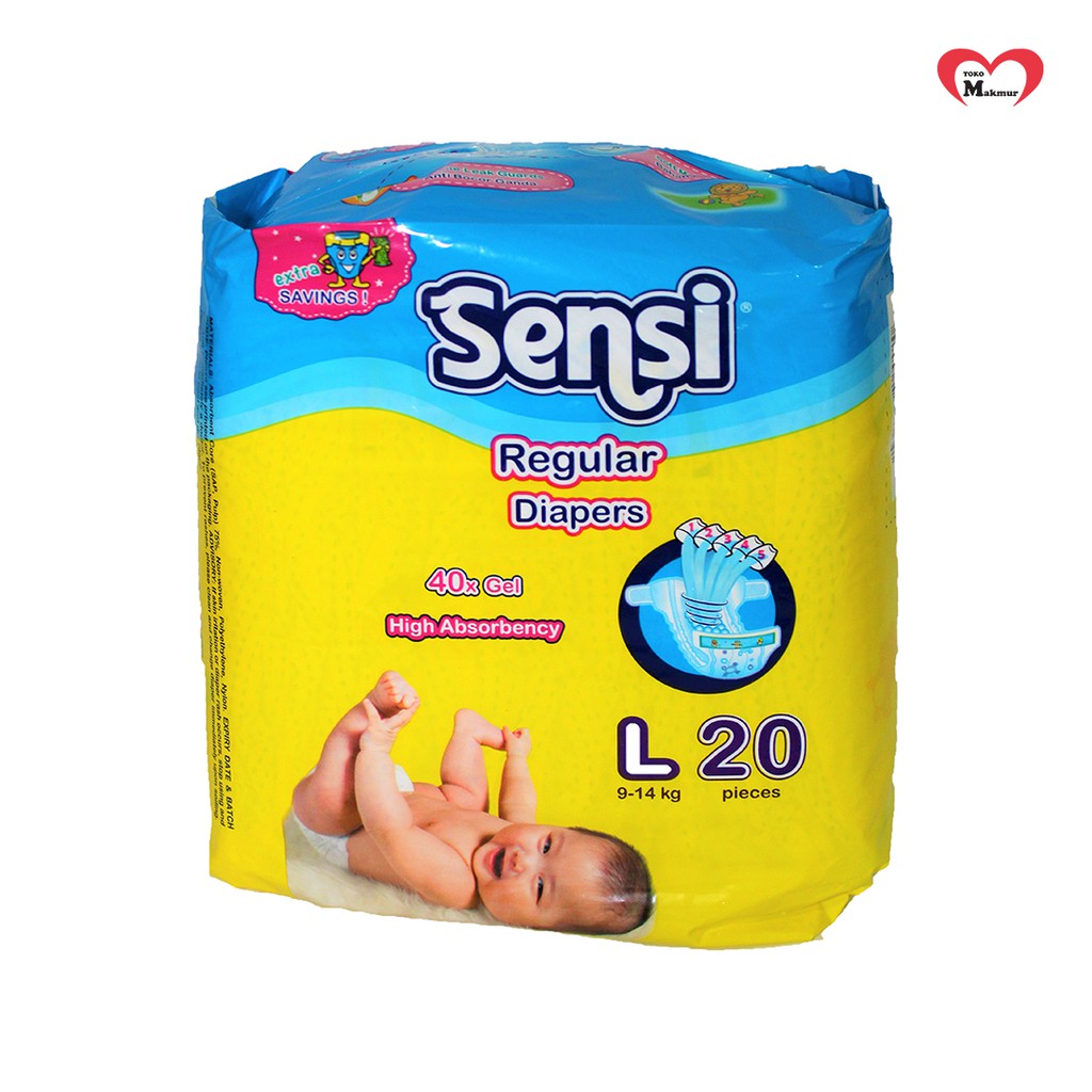 Sensi Perekat Diapers S20/M20/L20/Xl16 / Toko Makmur Online