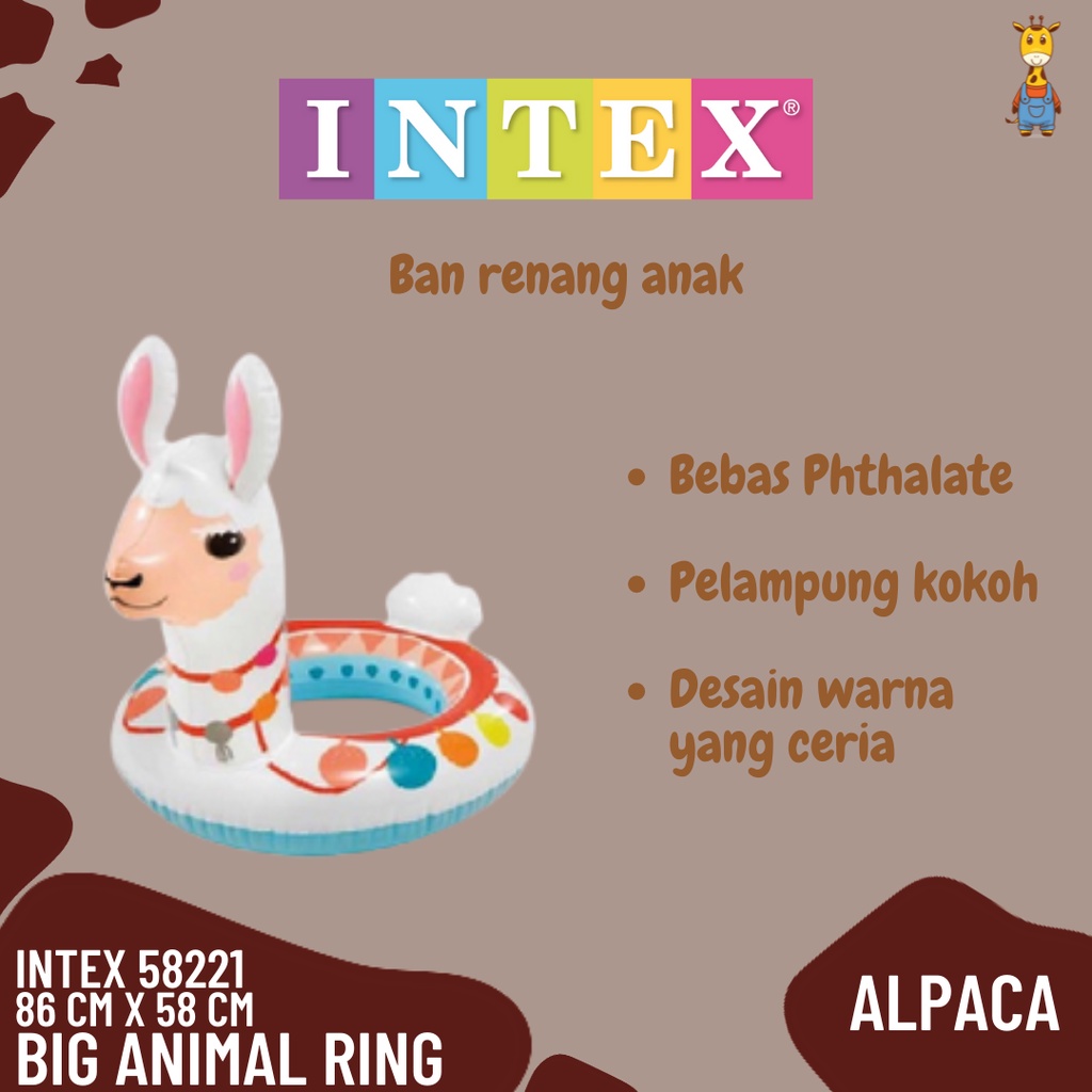 Intex 58221 Big Animal Ring - Pelampung Ban