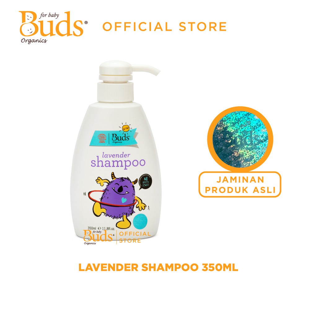 *FRAULEINCO* Buds Organics - Lavender Orange Shampoo 350 ml - SAMPO BUDS SABUN BUDS CONDITIONER BUDS Anak Organik
