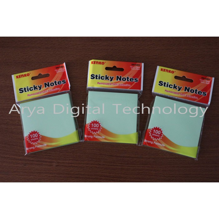 

Sticky Notes SN 0303 Hijau Kenko Stick Note Label Memo Murah