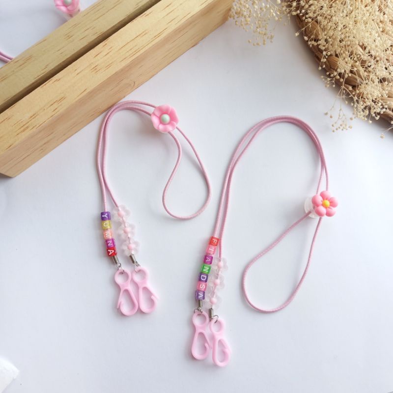 STRAP MASK ANAK INITIAL /  STRAP MASK NAMA ANAK